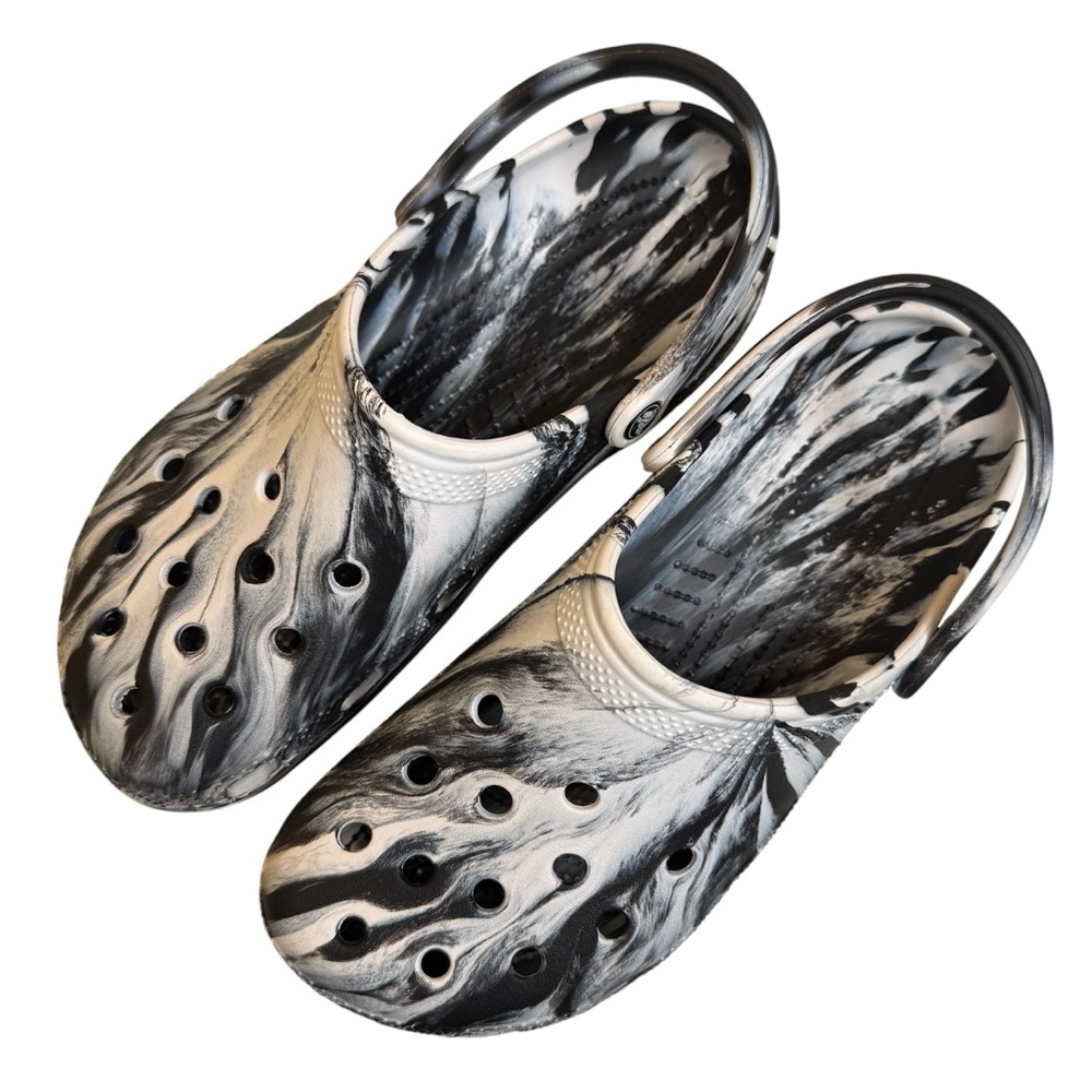 Crocs Tye Dye Swirl Black/White